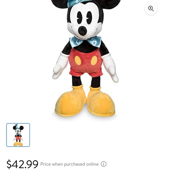 Disney Mickey Mouse Plush Toy - Picture 4 of 4